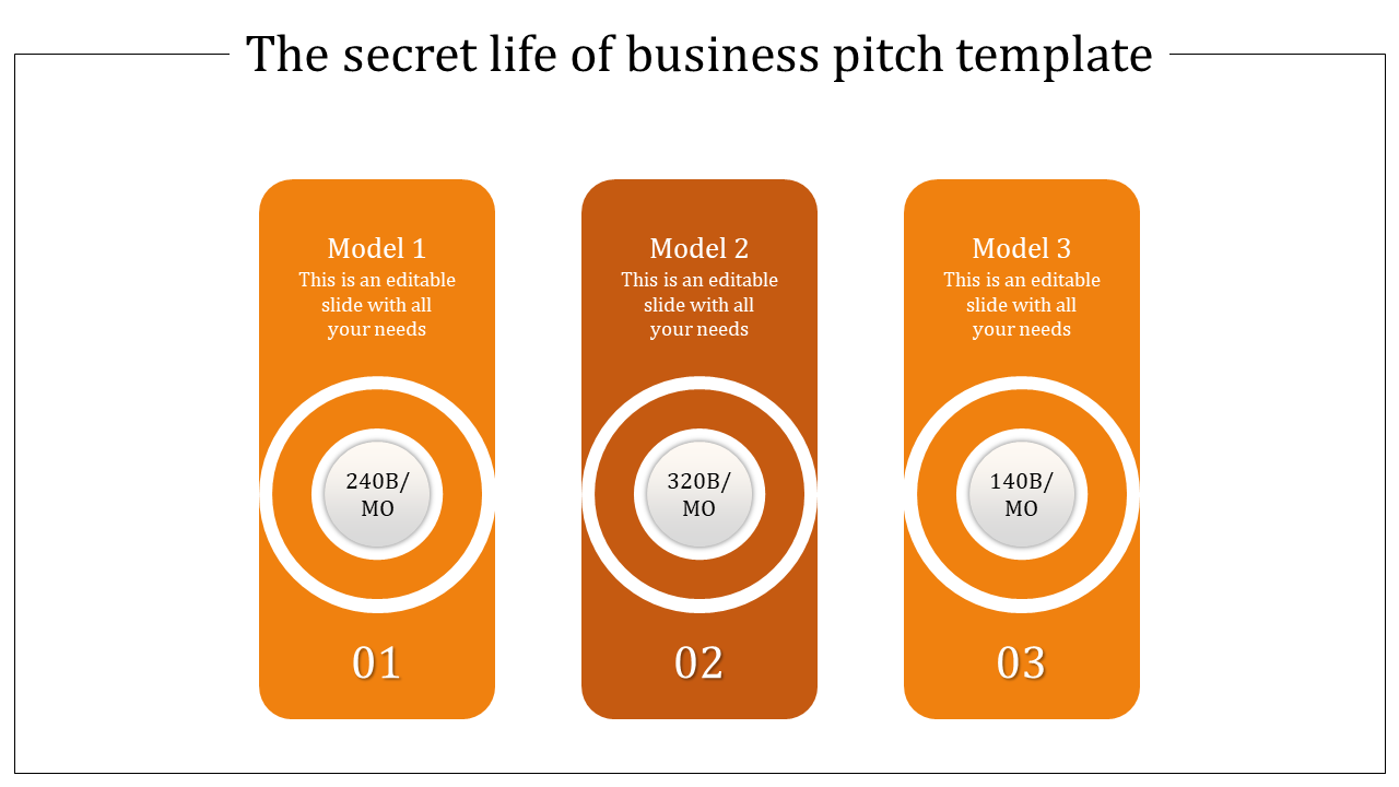 business pitch templatet-3 orange